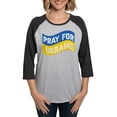 thumbnail image 1 of CafePress - Pray For Ukraine Long Sleeve T Shirt - Womens Baseball Tee, 1 of 4