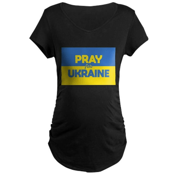 CafePress - Pray For Ukraine Maternity T Shirt - Maternity Dark T-Shirt