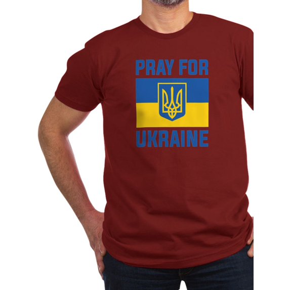 CafePress - Pray For Ukraine Men's Classic T Shirt - Men's Fitted T-Shirt