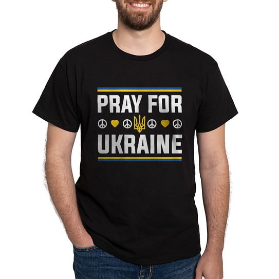 CafePress - Pray For Ukraine Men's Value T Shirt - Men's Classic Cotton T-Shirts