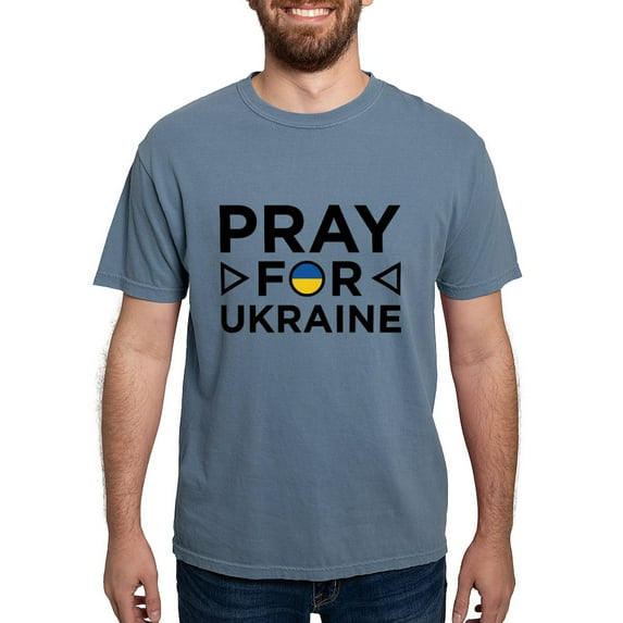 CafePress - Pray For Ukraine Mens Comfort Colorsâ® Shirt - Mens Comfort Colors Shirt