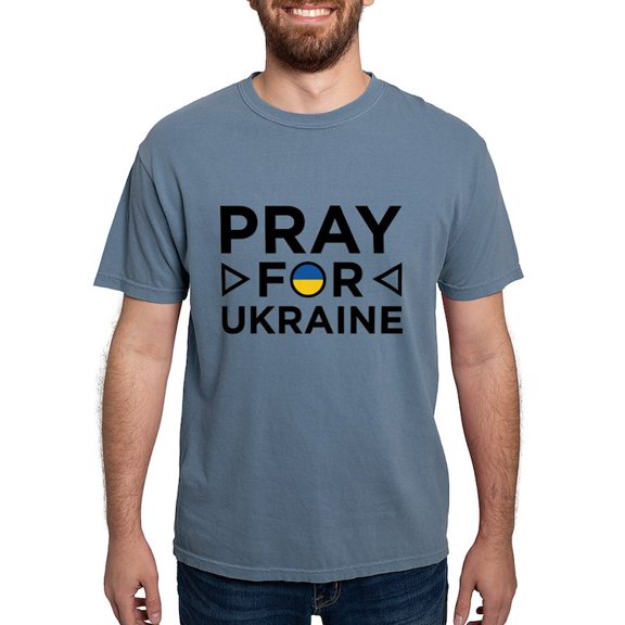 CafePress - Pray For Ukraine Mens Comfort Colorsâ® Shirt - Mens Comfort Colors Shirt