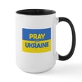 thumbnail image 1 of CafePress - Pray For Ukraine Mugs - 15 oz Ceramic Large White Novelty Mug, 1 of 4