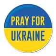 thumbnail image 1 of CafePress - Pray For Ukraine - Round Car Magnet, 1 of 1