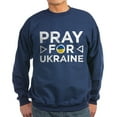 thumbnail image 1 of CafePress - Pray For Ukraine Sweatshirt (Dark) - Classic Crew Neck Sweatshirt, 1 of 4