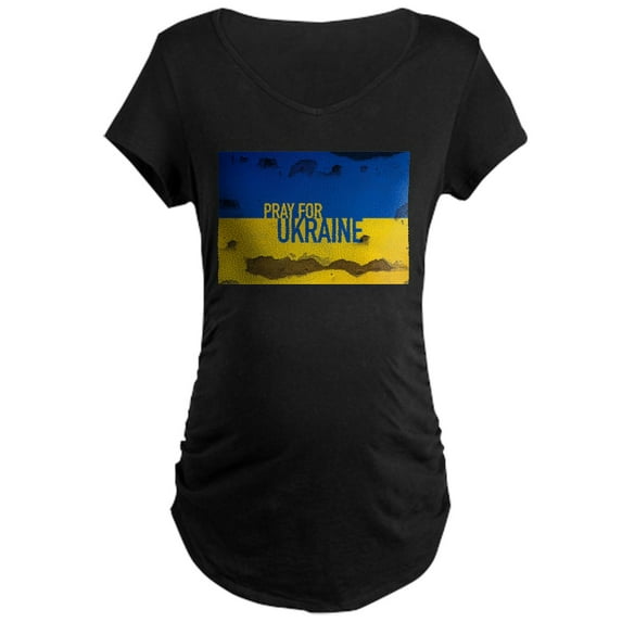 CafePress - Pray For Ukraine Sweatshirt, Sta Maternity T Shirt - Maternity Dark T-Shirt