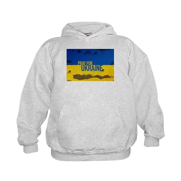 CafePress - Pray For Ukraine Sweatshirt, Stand With Sweatshirt - Kids Hooded Sweatshirt, Classic Hoodie