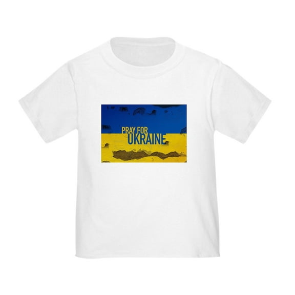 CafePress - Pray For Ukraine Sweatshirt, Stand With Uk T Shirt - Cute Toddler T-Shirt, 100% Cotton