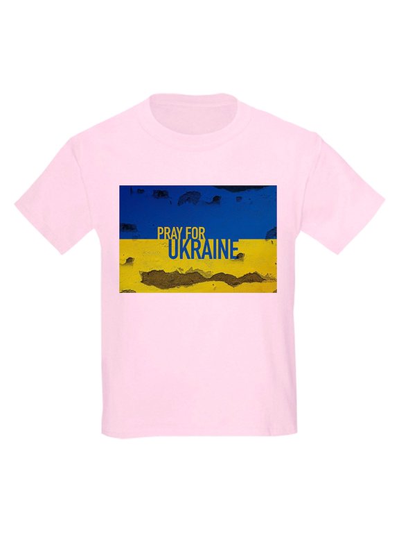 - Pray For Ukraine Sweatshirt, Stand With Uk T Shirt - Light T-Shirt Kids XS-XL