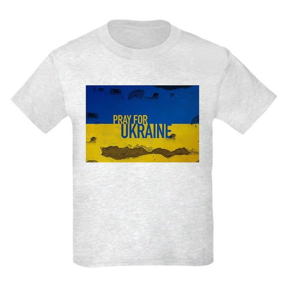 CafePress - Pray For Ukraine Sweatshirt, Stand With Uk T Shirt - Light T-Shirt Kids XS-XL