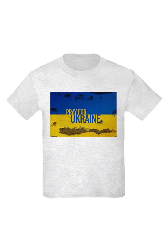 - Pray For Ukraine Sweatshirt, Stand With Uk T Shirt - Light T-Shirt Kids XS-XL