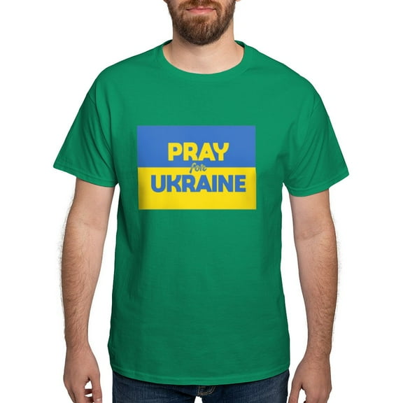 CafePress - Pray For Ukraine T Shirt - Men's Classic Graphic Cotton T-Shirt