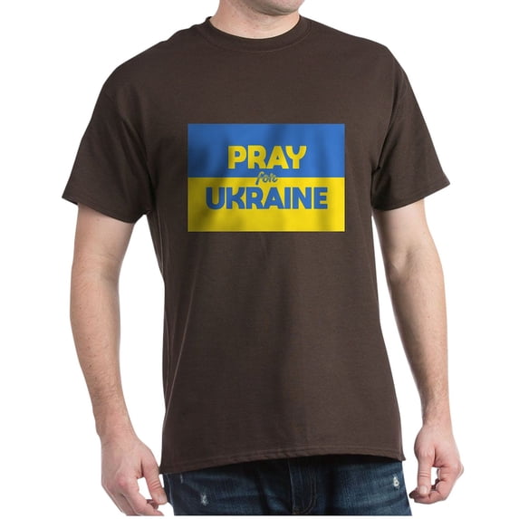 CafePress - Pray For Ukraine T Shirt - Men's Classic Graphic Cotton T-Shirt