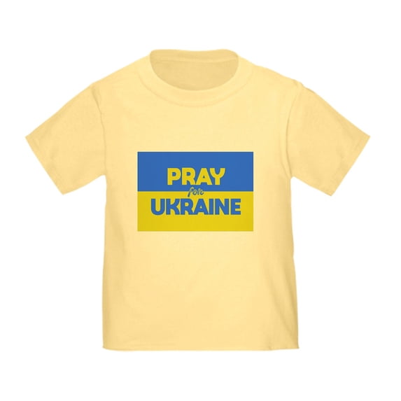 CafePress - Pray For Ukraine T Shirt - Cute Toddler T-Shirt, 100% Cotton