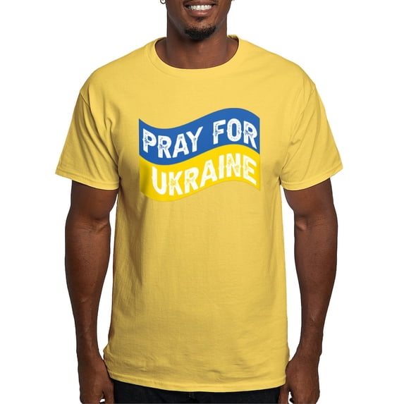 CafePress - Pray For Ukraine T Shirt - Men's Classic Graphic T-Shirt