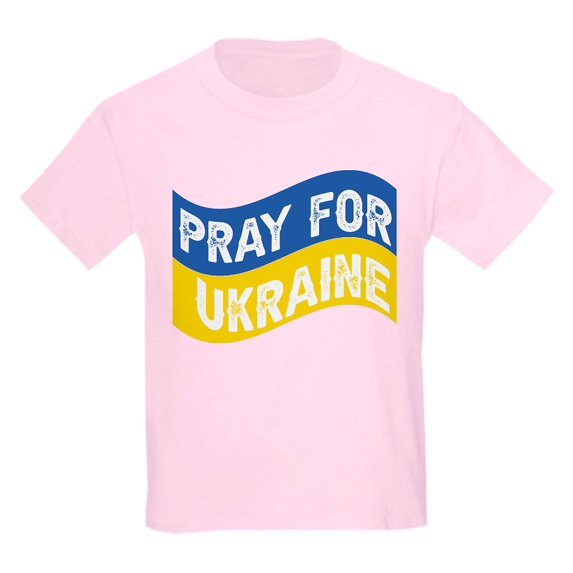 CafePress - Pray For Ukraine T Shirt - Light T-Shirt Kids XS-XL
