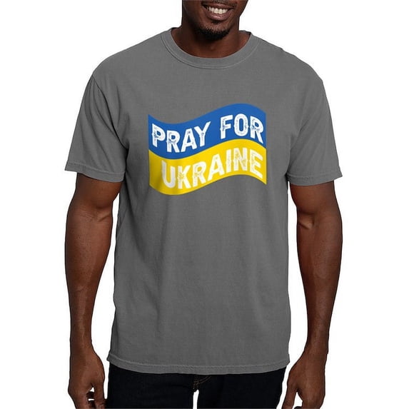 CafePress - Pray For Ukraine T Shirt - Mens Comfort Colors Shirt