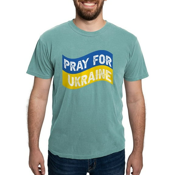 CafePress - Pray For Ukraine T Shirt - Mens Comfort Colors Shirt