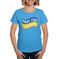 thumbnail image 1 of CafePress - Pray For Ukraine T Shirt - Women's Traditional Fit Dark T-Shirt, 1 of 4