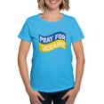 thumbnail image 1 of CafePress - Pray For Ukraine T Shirt - Women's Traditional Fit Dark T-Shirt, 1 of 4