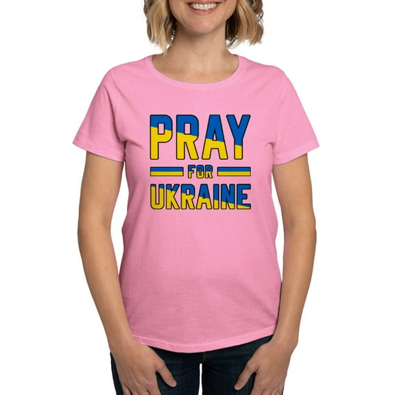 CafePress - Pray For Ukraine T Shirt - Women's Traditional Fit Dark T-Shirt