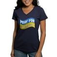 thumbnail image 1 of CafePress - Pray For Ukraine T Shirt - Women's V-Neck Dark T-Shirt, 1 of 4