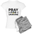 thumbnail image 1 of CafePress - Pray For Ukraine Women's Light Pajamas - Women's Short Sleeve Print T-Shirt and Pants Light Cotton Pajama Set, 1 of 7