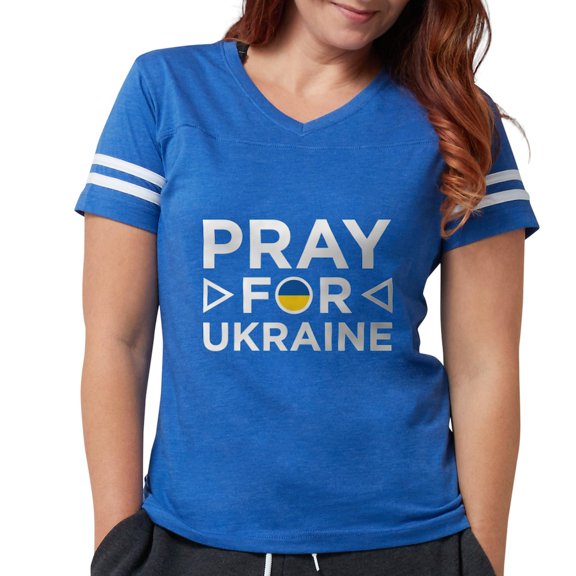 CafePress - Pray For Ukraine - Womens Football Shirt