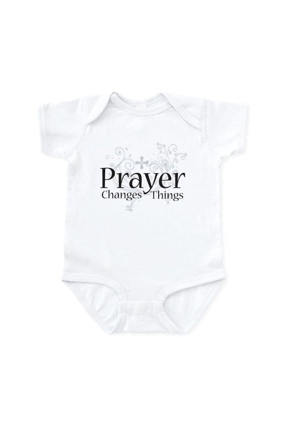 - Prayer Changes Things Infant Bodysuit - Baby Light Bodysuit, Size Newborn - 24 Months