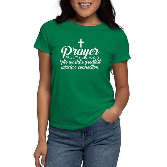 CafePress - Prayer Women's Classic T Shirt - Women's Traditional Fit Dark T-Shirt