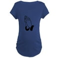 thumbnail image 1 of CafePress - Praying Hands Maternity T Shirt - Maternity Dark T-Shirt, 1 of 3