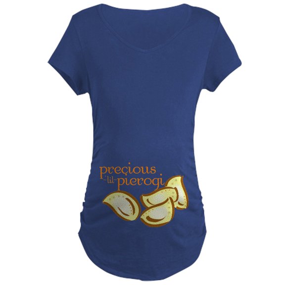 CafePress - Precious Lil Pierogi Maternity Dark T Shirt - Maternity Dark T-Shirt