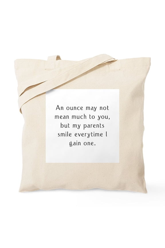 - Preemie Saying C Barbara Brow Tote Bag - Unisex Canvas Tote Bag, Beige, 1-Piece