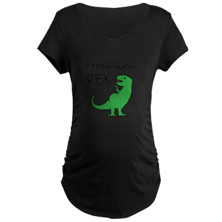CafePress Pregasaurus Rex Maternity T Shirt Maternity Dark T