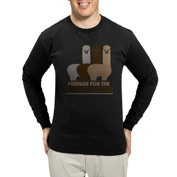 CafePress - Prepare For The Alpacalypse Long Sleeve T Shirt - Long Sleeve Dark T-Shirt