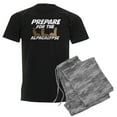 thumbnail image 1 of CafePress - Prepare For The Alpacalypse Men's Dark Pajamas - Men's Dark Loose Fit Cotton Pajama Set, 1 of 7