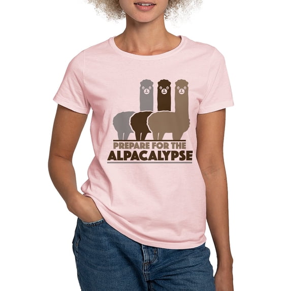 CafePress - Prepare For The Alpacalypse Women's Light T Shirt - Women's Classic T-Shirt