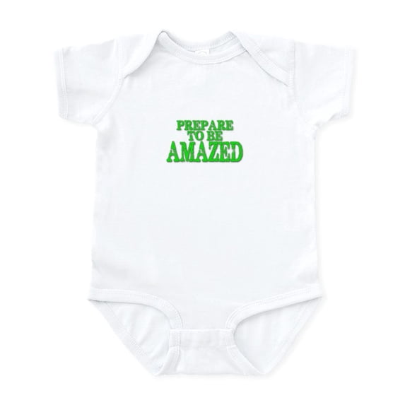 CafePress - Prepare To Be AMAZED Body Suit - Baby Light Bodysuit, Size Newborn - 24 Months
