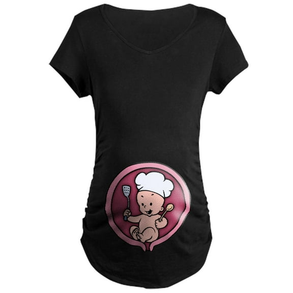 CafePress - Preppin' Chef Maternity Dark T Shirt - Maternity Dark T-Shirt