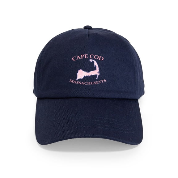CafePress - Preppy Pink Cape Cod Massachusetts - Adjustable 100% Brushed Unisex Casual Cotton Baseball Cap, Beige, 1