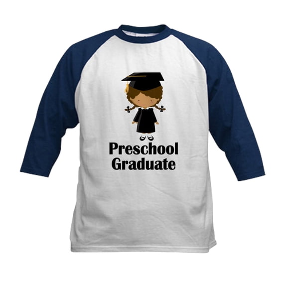 CafePress - Preschool Graduate Kids Baseball Jersey - Kids Cotton Baseball Jersey, 3/4 Sleeve Shirt