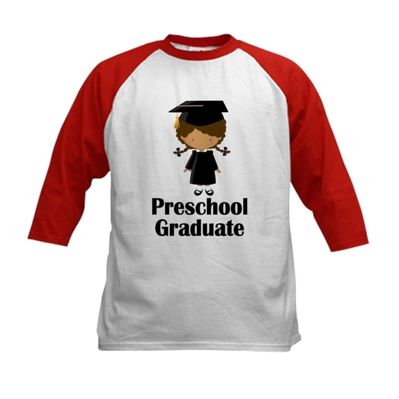 CafePress - Preschool Graduate Kids Baseball Jersey - Kids Cotton Baseball Jersey, 3/4 Sleeve Shirt