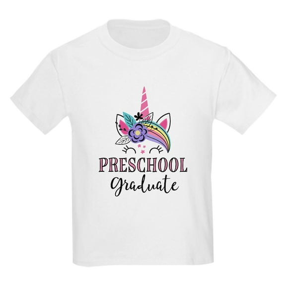 CafePress - Preschool Graduate Unicorn T Shirt - Light T-Shirt Kids XS-XL