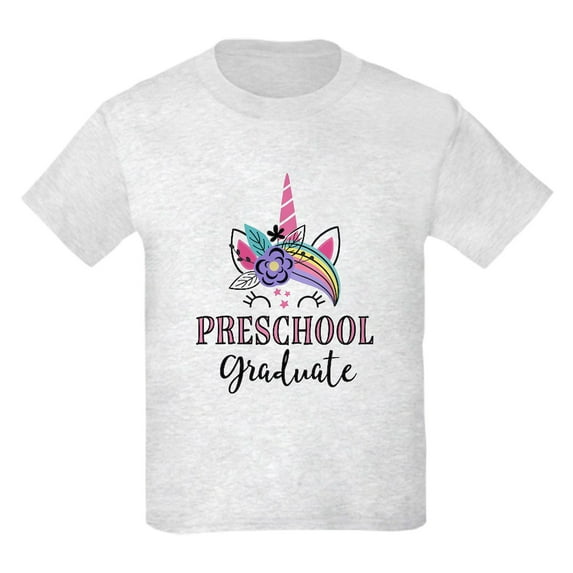 CafePress - Preschool Graduate Unicorn T Shirt - Light T-Shirt Kids XS-XL