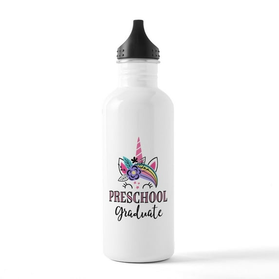 CafePress - Preschool Graduate Unicorn - Stainless Steel Water Bottle, Sports Bottle, 1.0L