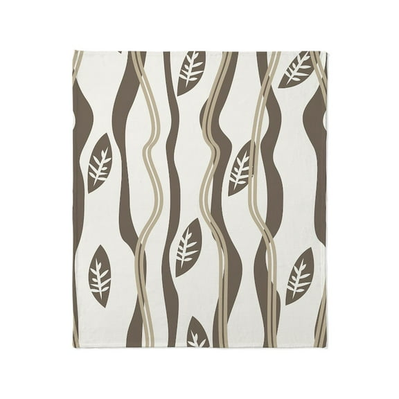 CafePress - Pretty Leaf Pattern Throw Blanket - Soft Fleece Throw Blanket, 50"x60" for All Ages