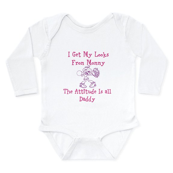 CafePress - Pretty Like Mommy Long Sleeve Infant Body Suit - Long Sleeve Cotton Baby Bodysuit