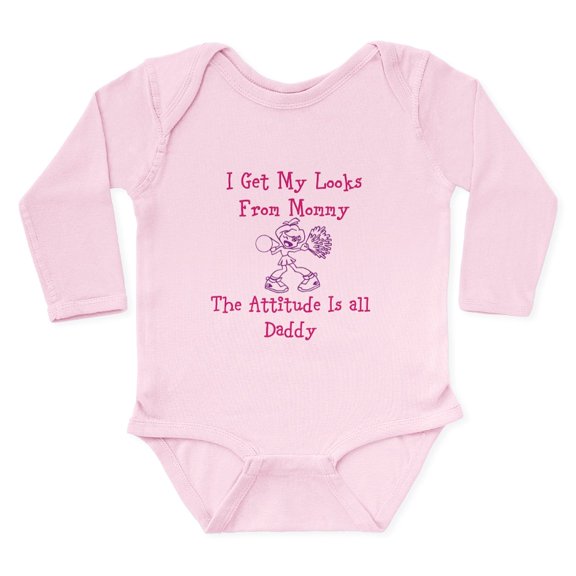CafePress - Pretty Like Mommy Long Sleeve Infant Body Suit - Long Sleeve Cotton Baby Bodysuit