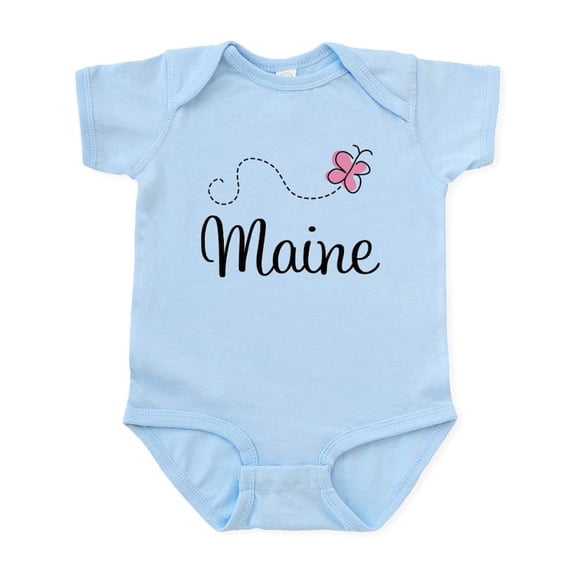 CafePress - Pretty Maine Infant Bodysuit - Baby Light Bodysuit, Size Newborn - 24 Months