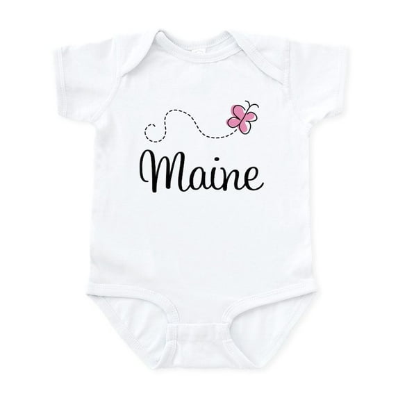 CafePress - Pretty Maine Infant Bodysuit - Baby Light Bodysuit, Size Newborn - 24 Months